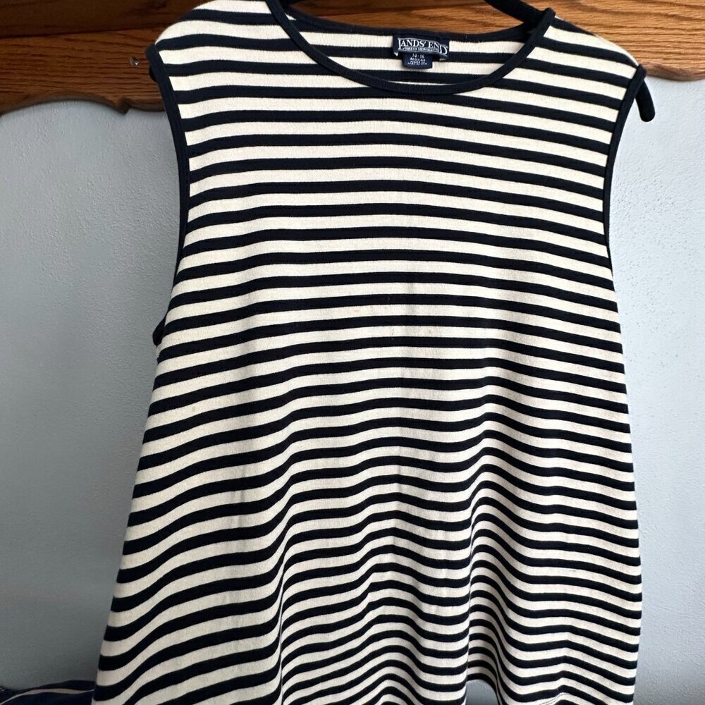 Vintage Lands End Striped Tank Top